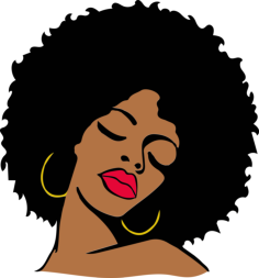Afro Women 8 Vinyl Svg File, Free Vectors File